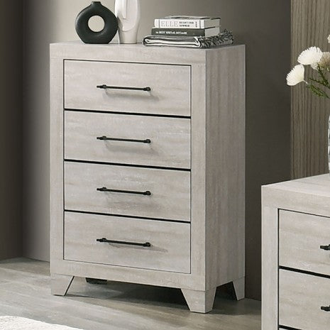 Commode contemporaine Dubuque gris clair de Furniture of America, modèle FM72003LG-C