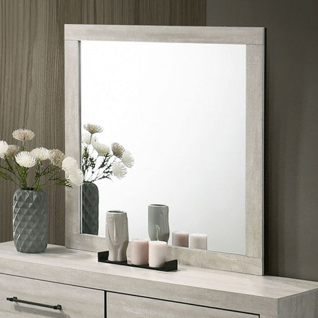 Miroir contemporain gris clair Dubuque de Furniture of America, modèle FM72003LG-M