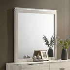 Miroir contemporain gris poussiéreux Farsund de Furniture of America, modèle FM72013LG-M