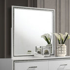 Miroir contemporain blanc Lucida de Furniture of America, modèle FM7203WH-M