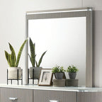 Miroir contemporain gris clair Aldridge, modèle FM7243GY-M de Furniture of America
