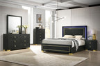 Furniture of America Latimer Black Contemporary Dresser Model FM7270BK-D
