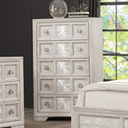 Commode de style transitionnel Argenthart gris clair de Furniture of America, modèle FM7368GY-C