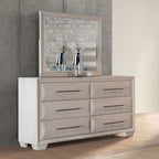 Furniture of America Hinwitz White Oak Transitional Dresser Model FM7399WH-D
