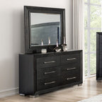 Furniture of America Ashbourne Black Contemporary Dresser Model FM7415BK-D