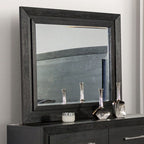 Miroir contemporain noir Ashbourne de Furniture of America, modèle FM7415BK-M