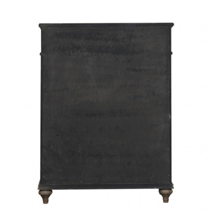 Commode de transition en chêne rustique Lyris de Furniture of America, modèle FM7417AK-C