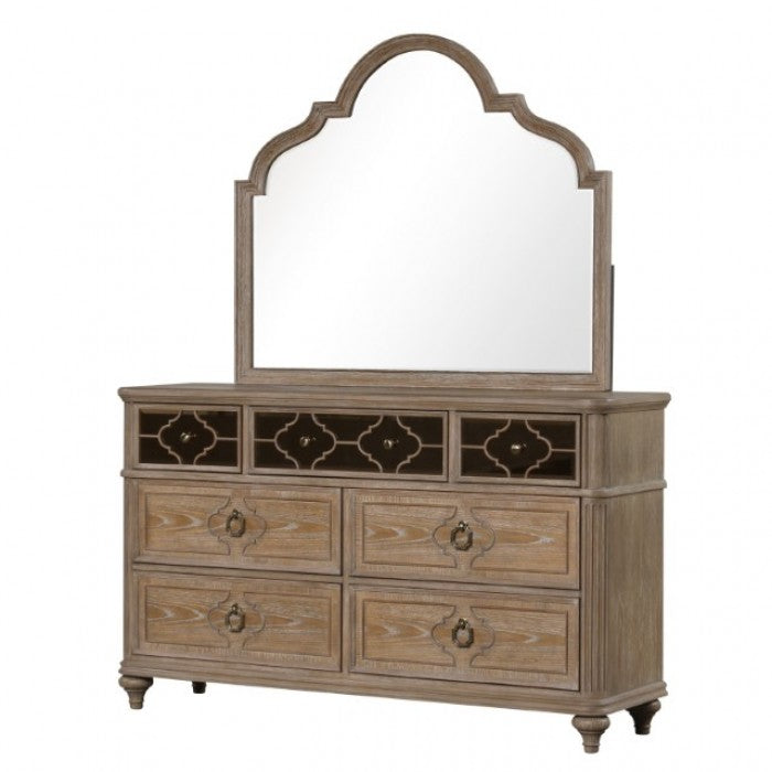 Furniture of America Lyris Rustic Oak Transitional Dresser Model FM7417AK-D