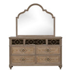 Furniture of America Lyris Rustic Oak Transitional Dresser Model FM7417AK-D