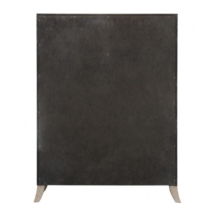 Commode transitionnelle Candra en chêne naturel de Furniture of America, modèle FM7424AK-C