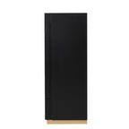 Commode contemporaine noire et dorée Goldsberg de Furniture of America, modèle FM7425BK-C