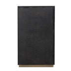 Commode contemporaine noire et dorée Goldsberg de Furniture of America, modèle FM7425BK-C