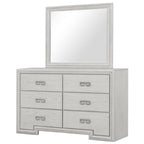 Furniture of America Basilone Rustic White Transitional Dresser Model FM7440WH-D