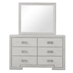 Furniture of America Basilone Rustic White Transitional Dresser Model FM7440WH-D