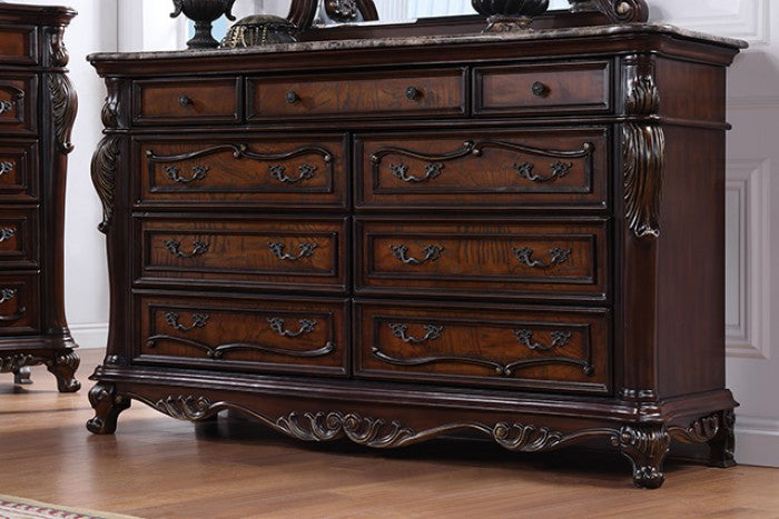Furniture of America Ventresca Dark Cherry Traditional Dresser Model FM7635CH-D
