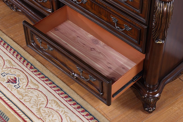 Furniture of America Ventresca Dark Cherry Traditional Dresser Model FM7635CH-D