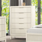 Commode transitionnelle Isadore blanc antique, modèle FM7700WH-C de Furniture of America