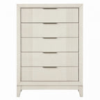 Commode transitionnelle Isadore blanc antique, modèle FM7700WH-C de Furniture of America