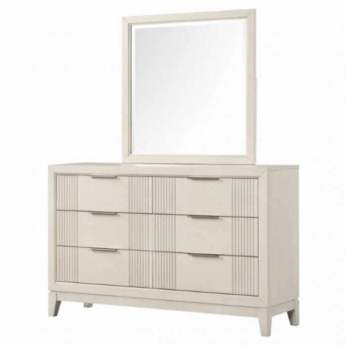 Furniture of America Isadore Antique White Transitional Dresser Model FM7700WH-D