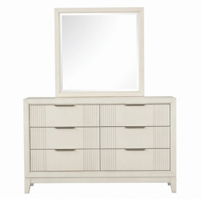 Furniture of America Isadore Antique White Transitional Dresser Model FM7700WH-D