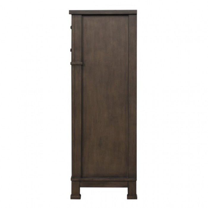 Commode transitionnelle Huddersfield en noyer foncé, modèle FM7702DB-C de Furniture of America