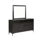 Miroir moderne et contemporain Bashford Espresso de Furniture of America, modèle FM79008ES-M