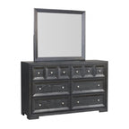 Furniture of America Hatton Cross Weathered Black Modern Classic Dresser Model FM79011BK-D
