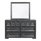 Furniture of America Hatton Cross Weathered Black Modern Classic Dresser Model FM79011BK-D