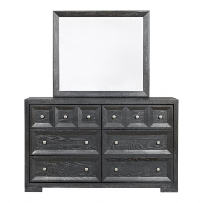 Furniture of America Hatton Cross Weathered Black Modern Classic Dresser Model FM79011BK-D