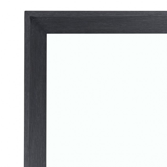 Miroir classique moderne Hatton Cross noir vieilli de Furniture of America, modèle FM79011BK-M