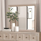 Miroir classique moderne Hatton Cross couleur fauve de Furniture of America, modèle FM79011NT-M