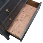 Commode française moderne Altamira bleu Malte de Furniture of America, modèle FM79012BL-C