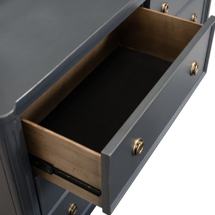 Furniture of America Altamira Malta Blue Modern French Dresser Model FM79012BL-D