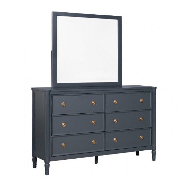 Furniture of America Altamira Malta Blue Modern French Dresser Model FM79012BL-D