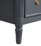 Commode française moderne Altamira bleu Malte de Furniture of America, modèle FM79012BL-C