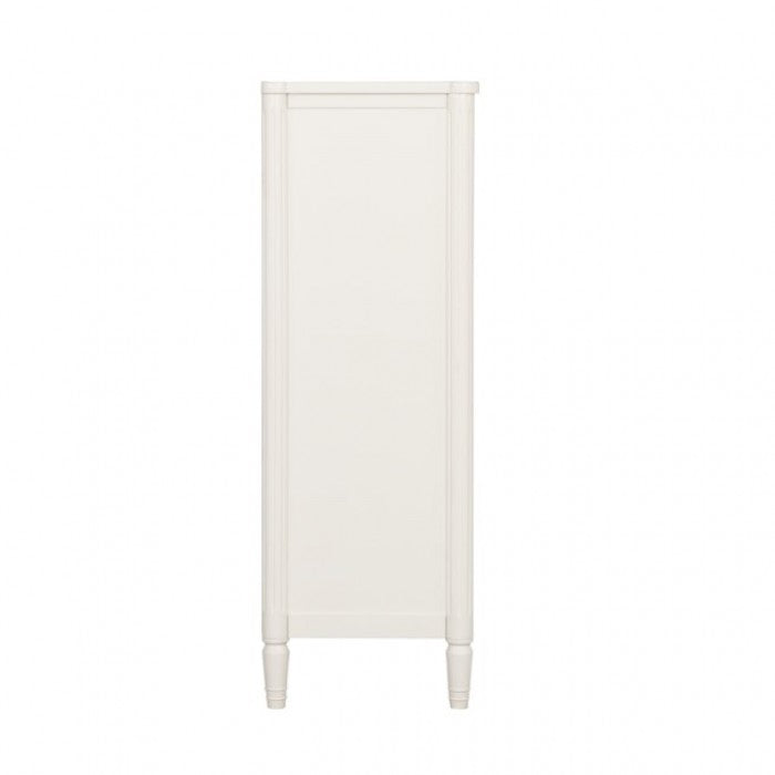 Commode française moderne blanche Altamira de Furniture of America, modèle FM79012WH-C
