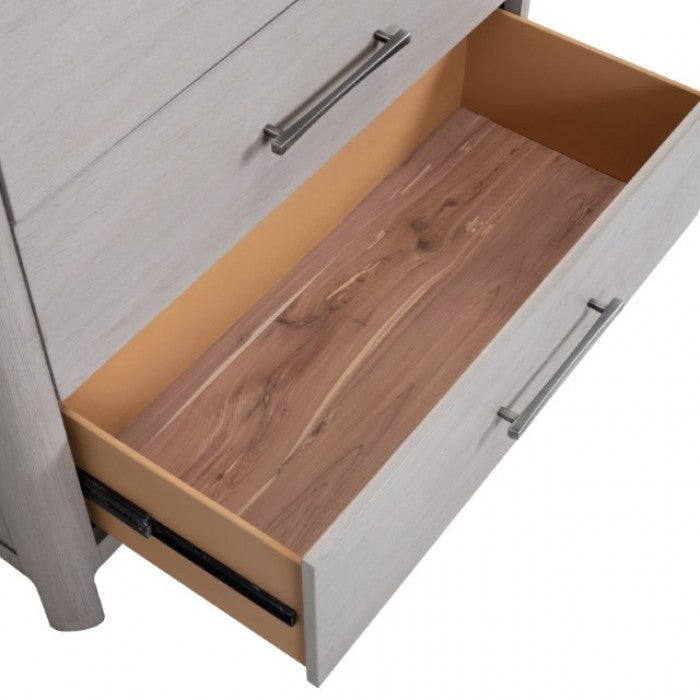 Commode moderne en chêne Fareham de Furniture of America, modèle FM79013AK-C