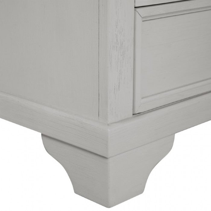 Furniture of America Hampstead White/Dark Brown Modern Farmhouse Dresser Model FM79014WH-D