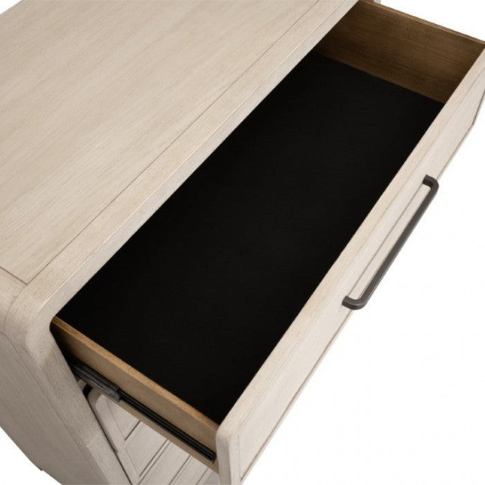 Commode moderne grise Belize de Furniture of America, modèle FM79016AK-C