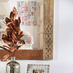 Miroir rustique Blanchefleur, finition naturelle claire, modèle FOA51007, de Furniture of America