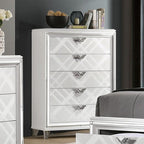 Commode contemporaine Emmeline White de Furniture of America, modèle FOA7147WH-C