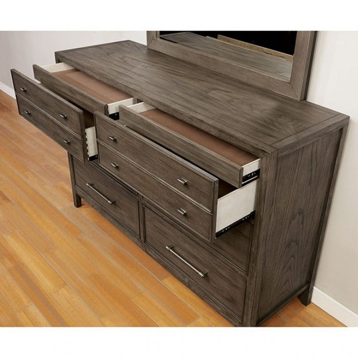 Furniture of America Tawana Warm Gray Transitional Dresser Model FOA7918D
