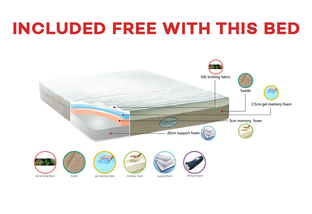 Concorde Modern Queen Bedroom Set With Storage And Mattress Model VGERCONCORDE-HS-SET-Q