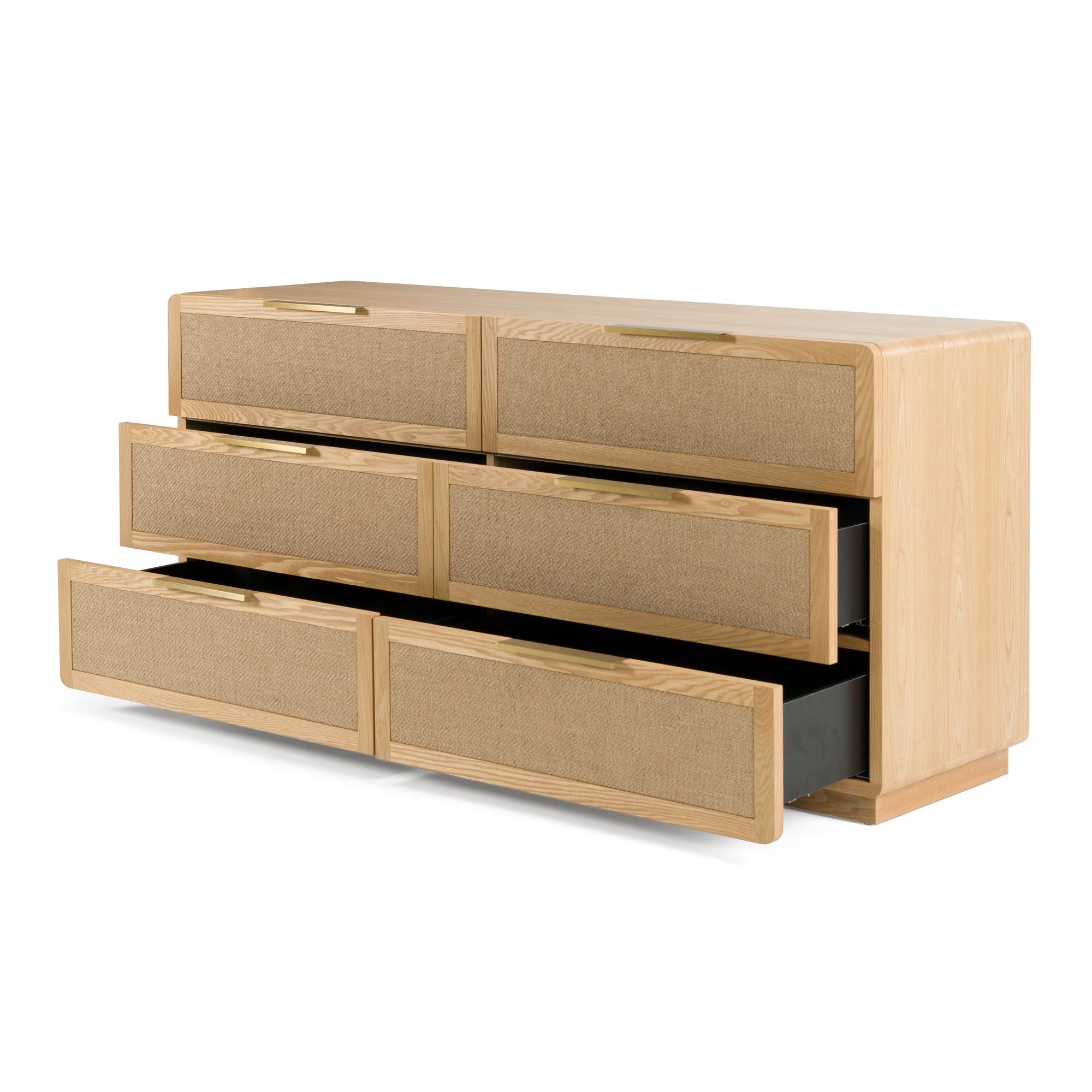 Modrest Gavin Modern Natural Ash & Rattan Dresser Model VGVC-J2411-D-NAT