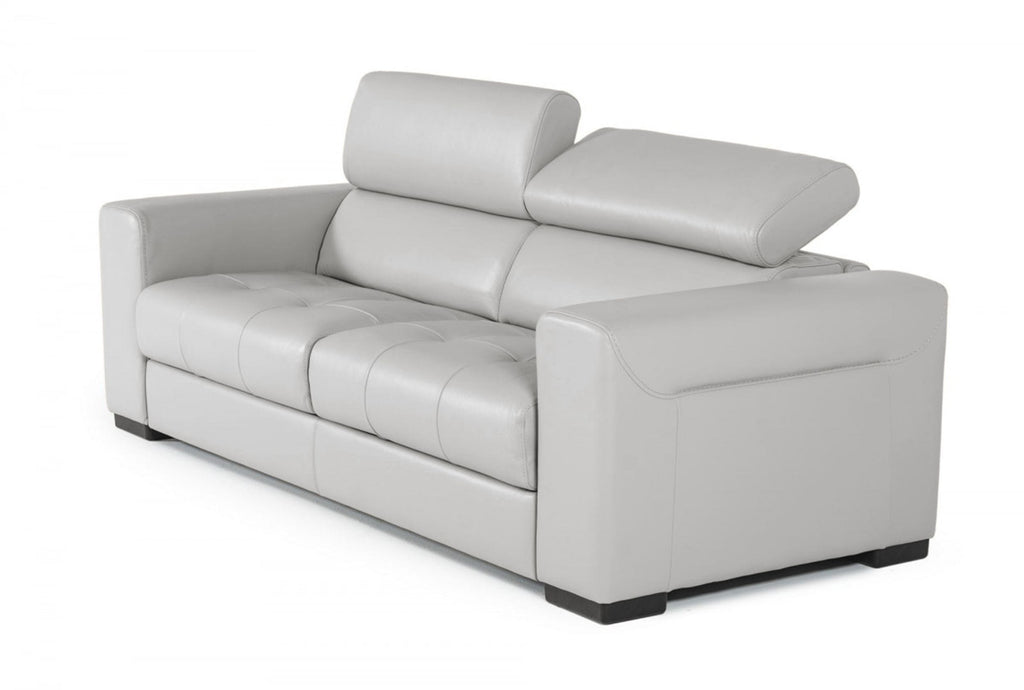Lamod Italia Icon Modern Italian Grey Leather Sofa Bed Model VGCCICON-GREY-9