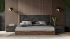 Nova Domus Rado Modern Walnut & Volcanic Slate 4 Piece Bedroom Set Model VGACRADO-WAL-4PC-SET
