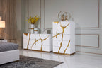 Modrest Aspen Modern White & Gold Dresser Model VGVCJ1801-D-WHT