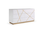 Modrest Nixa Modern White & Gold Bedroom Set Model VGVC-BD1909-SET-WHT