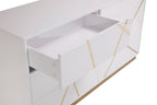 Modrest Nixa Modern White & Gold Dresser Model VGVCJ1909-D-WHT