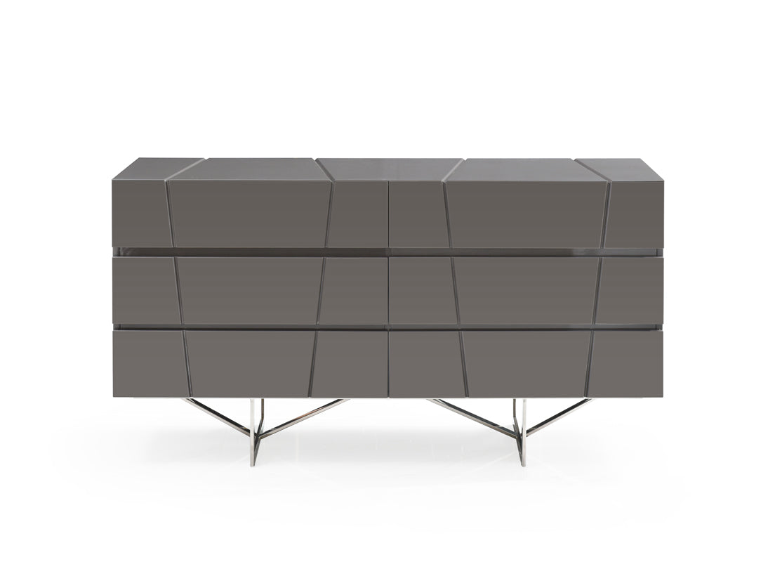 Modrest Chrysler Modern Grey Bedroom Set Model VGVCBD8978-SET-GRY